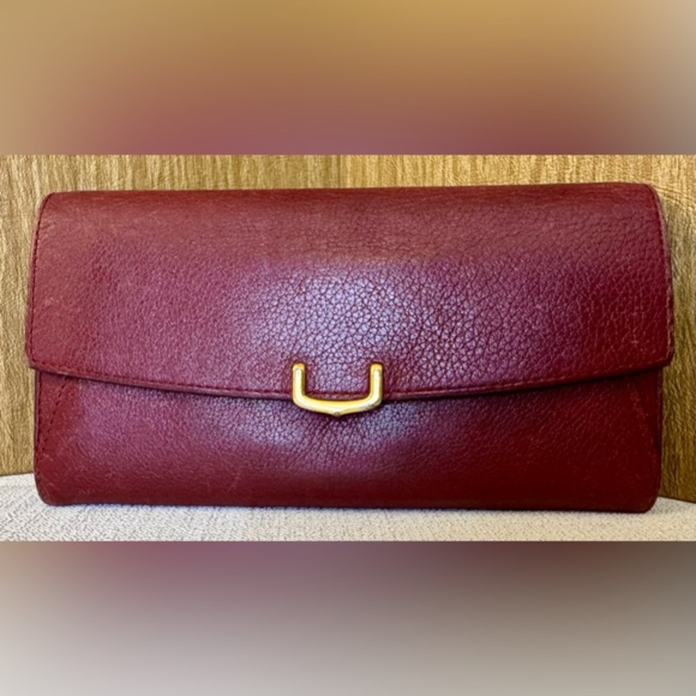 Cartier wallet with gold-tone hardware